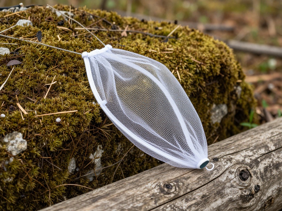Illustration of a mosquito head net