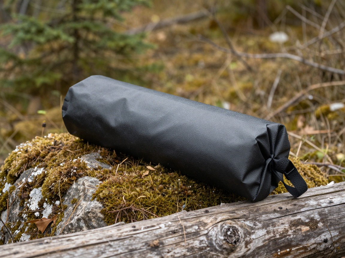 Illustration of a roll-top waterproof dry bag