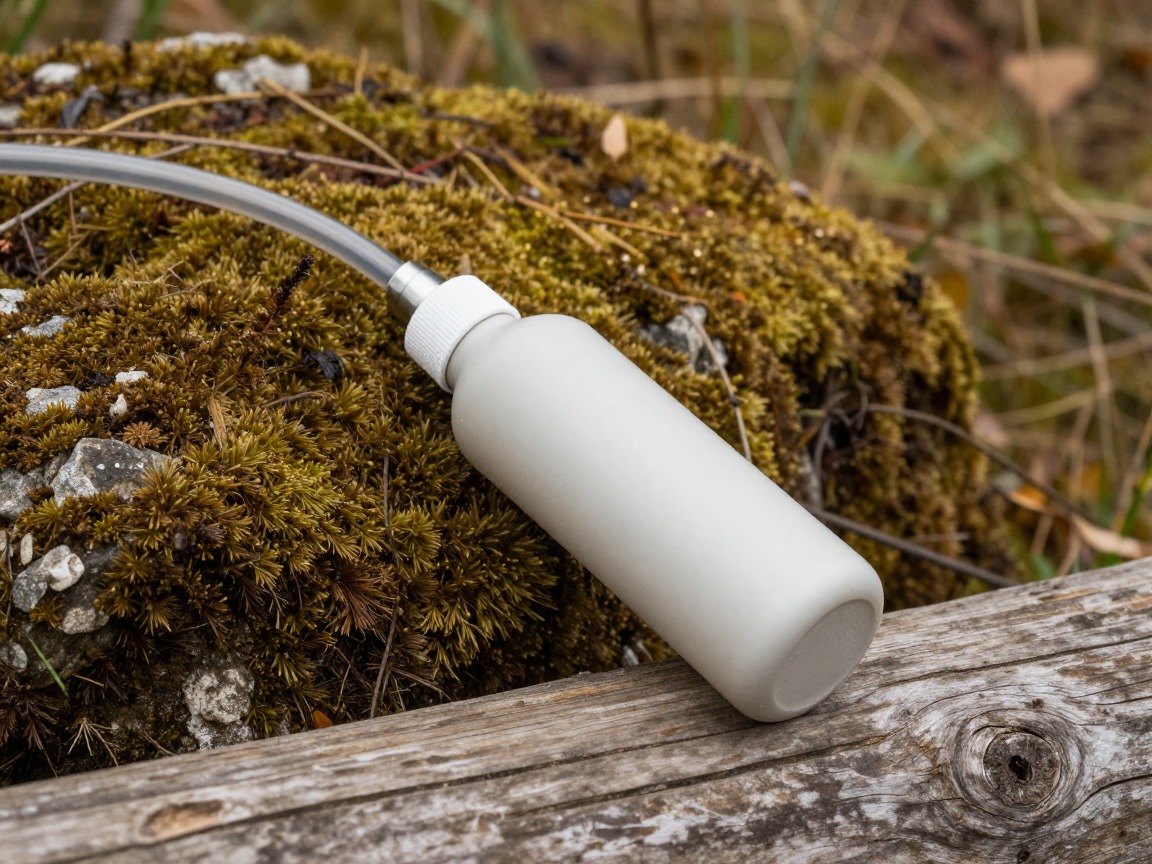Illustration of a hydration reservoir bladder with a drinking hose