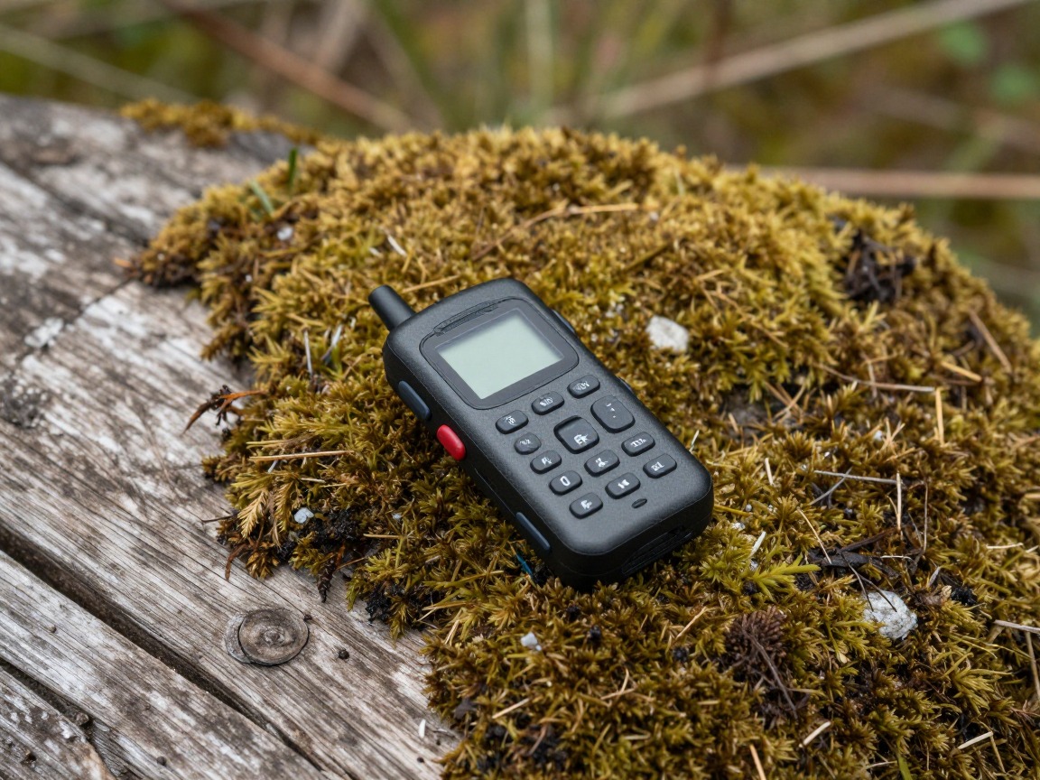 Illustration of a handheld satellite messenger / GPS communicator