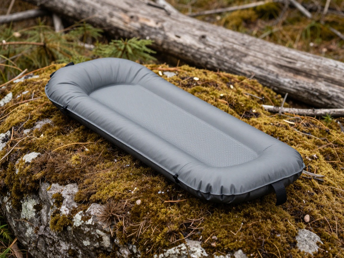 Illustration of a inflatable backpacking sleeping pad
