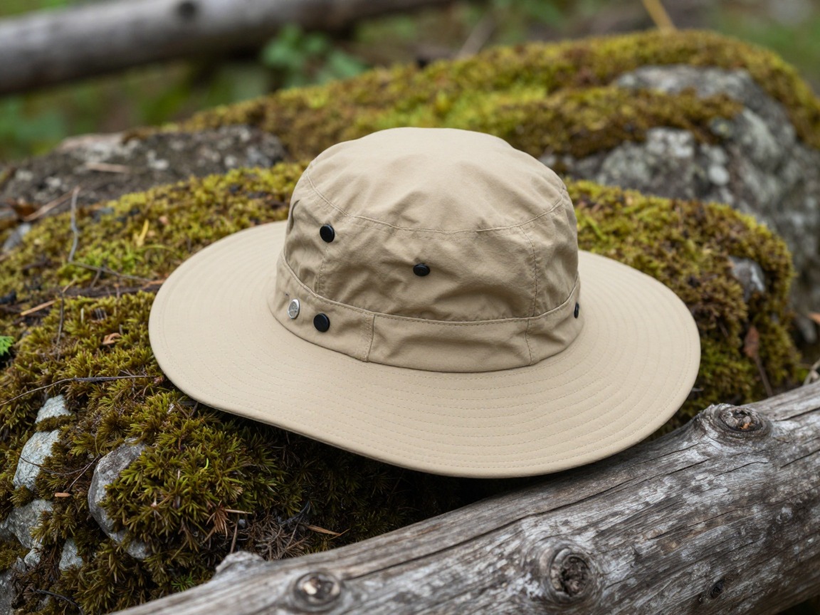 Illustration of a wide-brim hiking sun hat