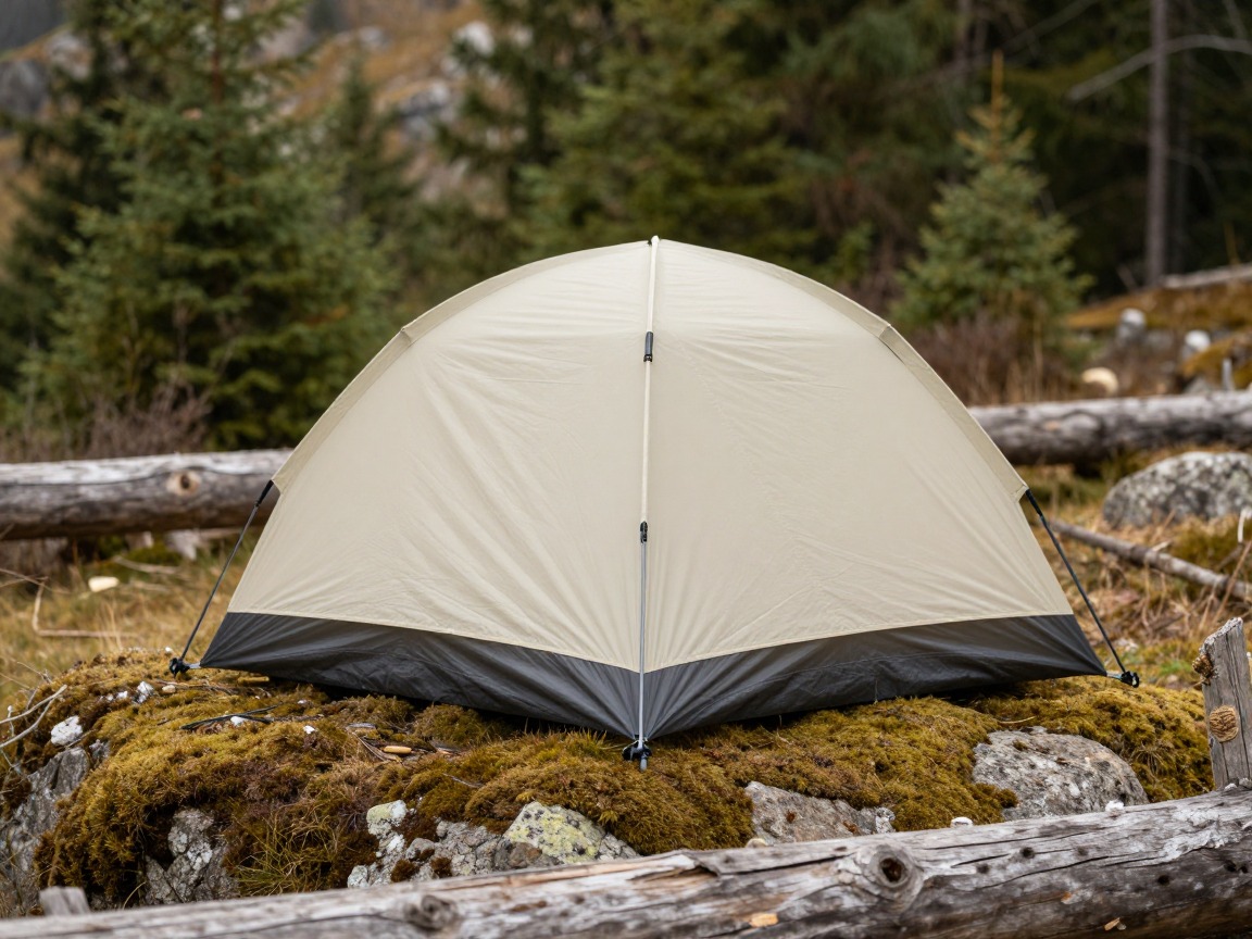 Illustration of a lightweight two-person backpacking tent