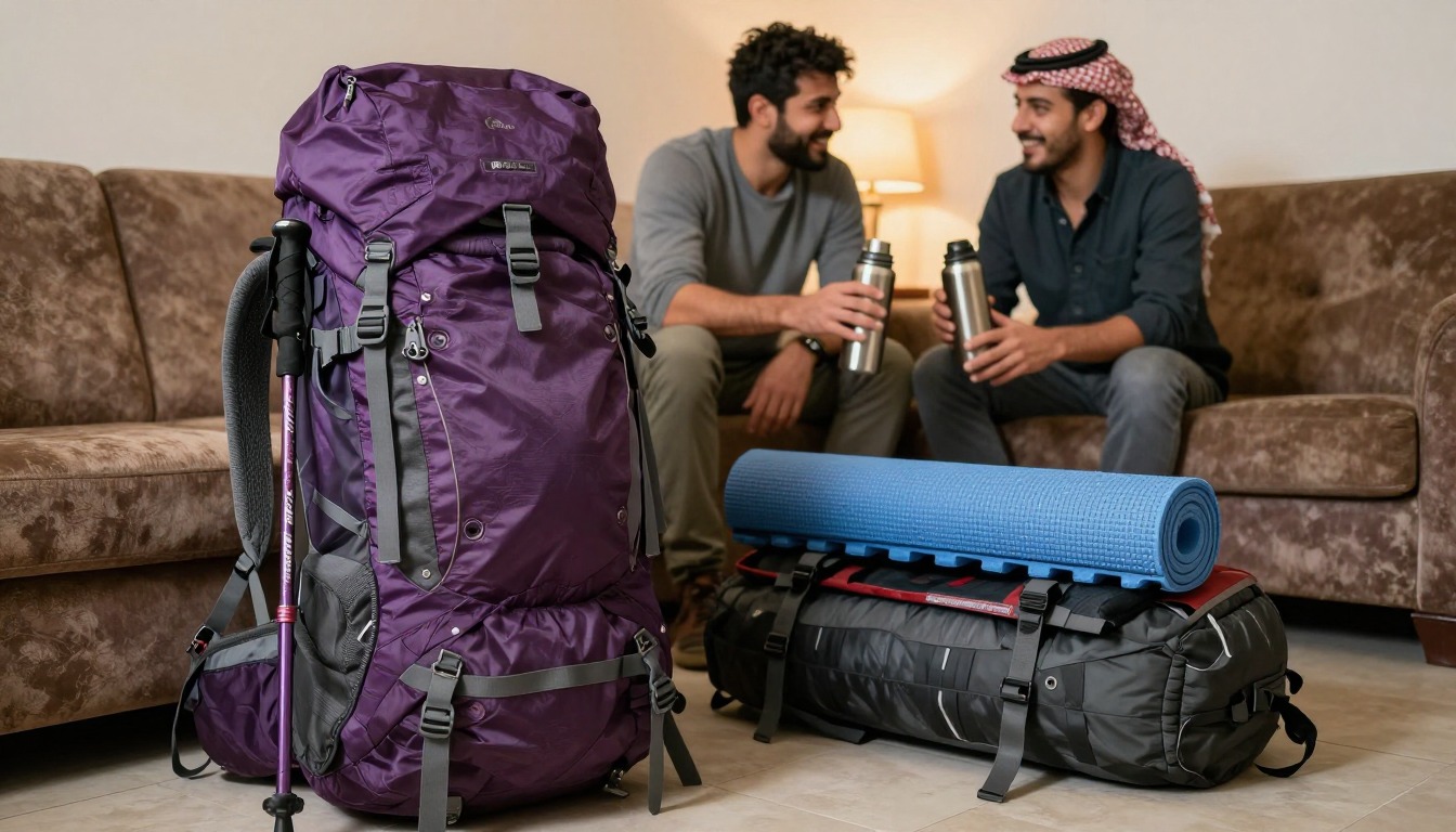 a backpack set up for overnight & weekend backpacking, in use in its natural setting a backpack set up for overnight & weekend backpacking, in use in its natural setting