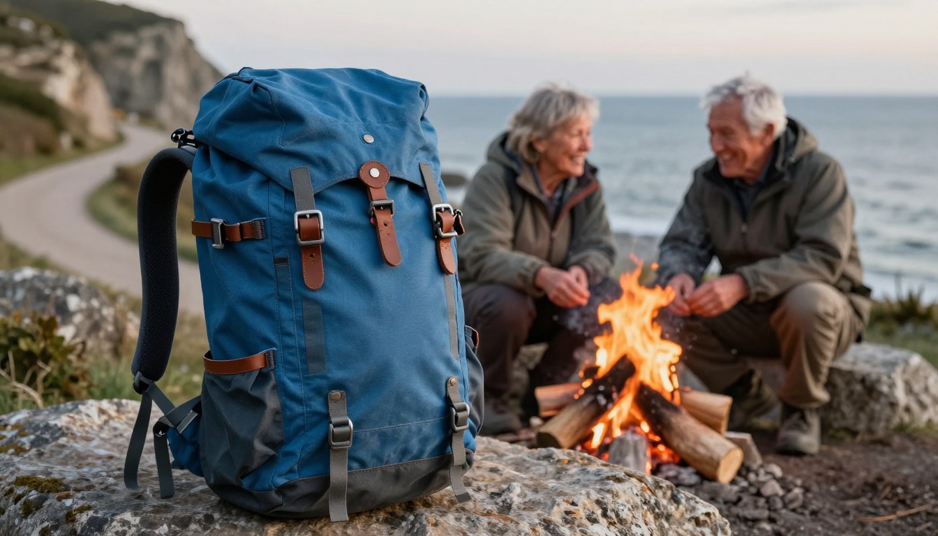 a hiking backpack in the 35–45L Weekend Packs size class, worn and loaded on the trail a hiking backpack in the 35–45L Weekend Packs size class, worn and loaded on the trail