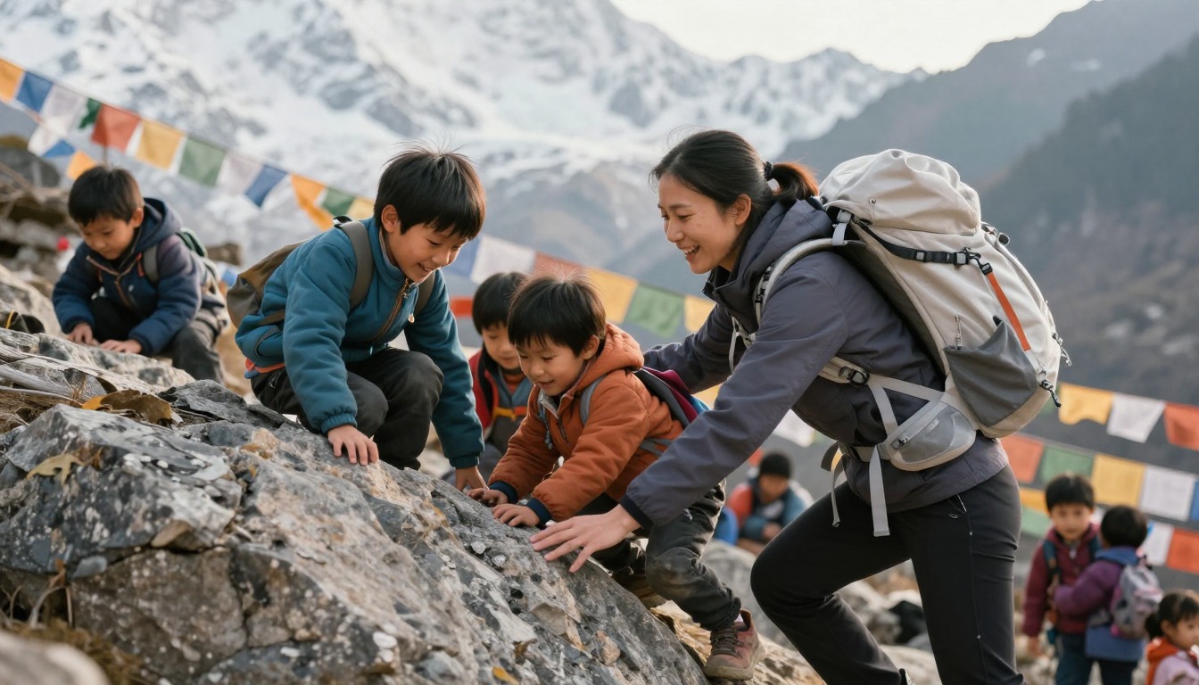 a women's hiking backpacks being worn and fitted, the load riding correctly on the hips a women's hiking backpacks being worn and fitted, the load riding correctly on the hips