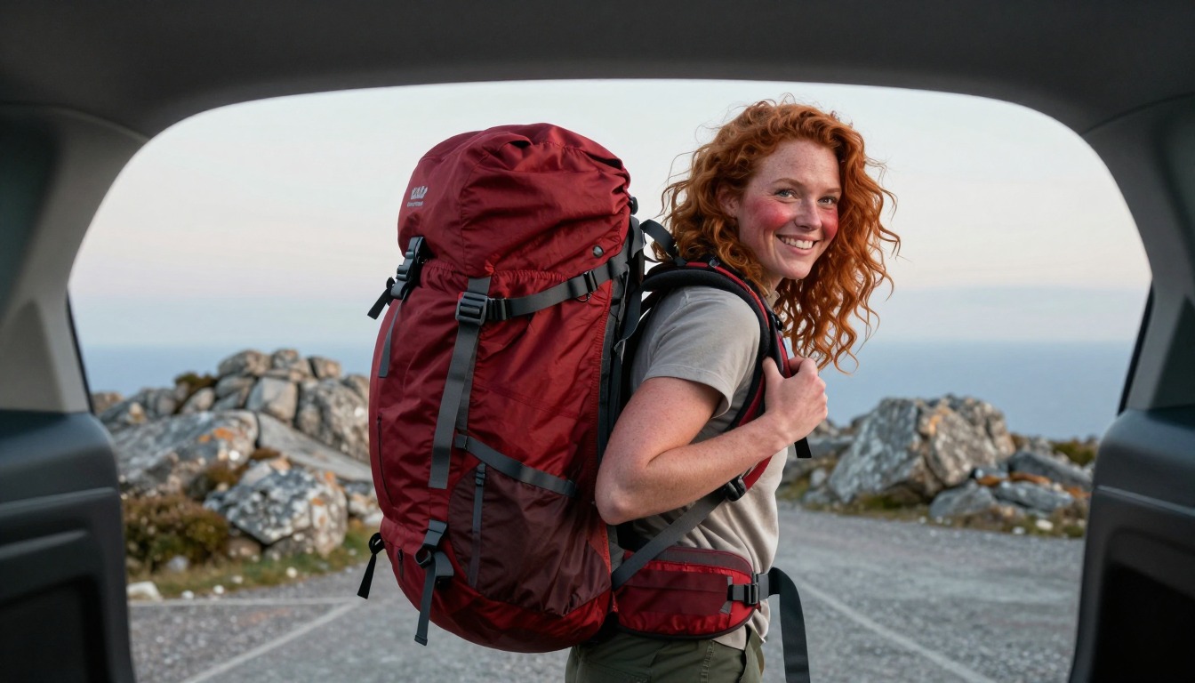 a quality backpack typical of Brand Comparisons — brandless styling, shown in context