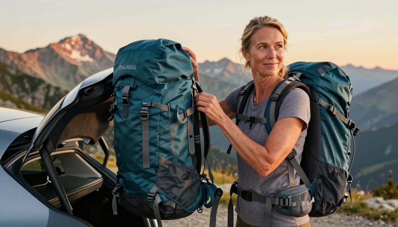 How to Attach Gear to a Backpack — demonstrated step by step, hands and gear only
