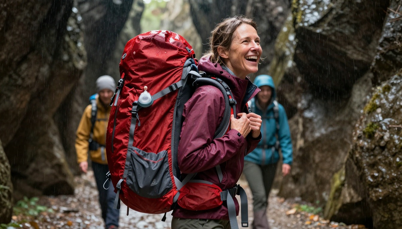 the storage & off-season care of a hiking backpack shown step by step