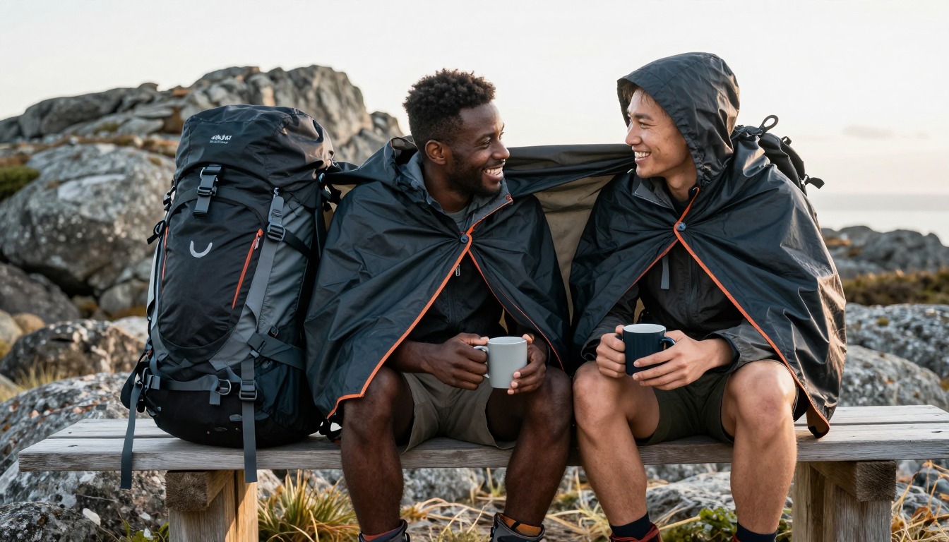 a scene that helps answer: Do hiking backpacks come with a rain cover a scene that helps answer: Do hiking backpacks come with a rain cover
