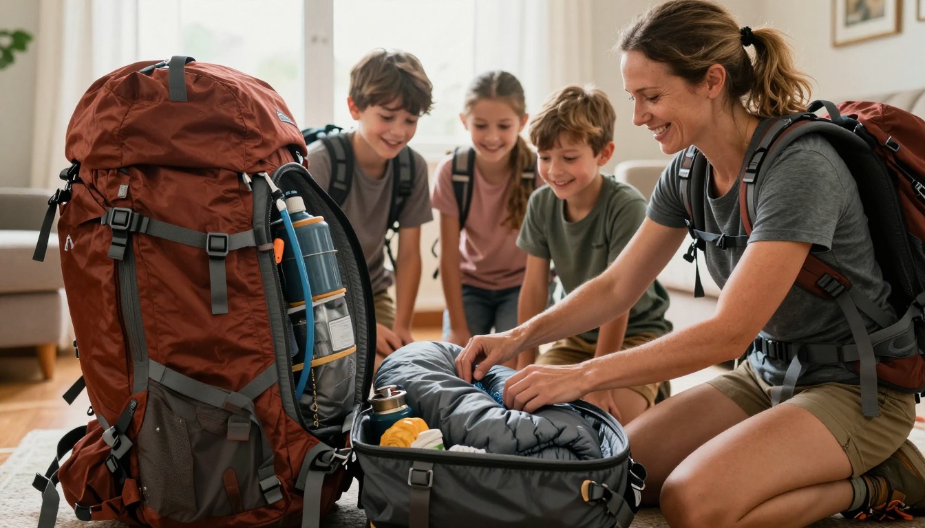 a step demonstrating: How long do hiking backpacks last, hands and gear only, no face a step demonstrating: How long do hiking backpacks last, hands and gear only, no face