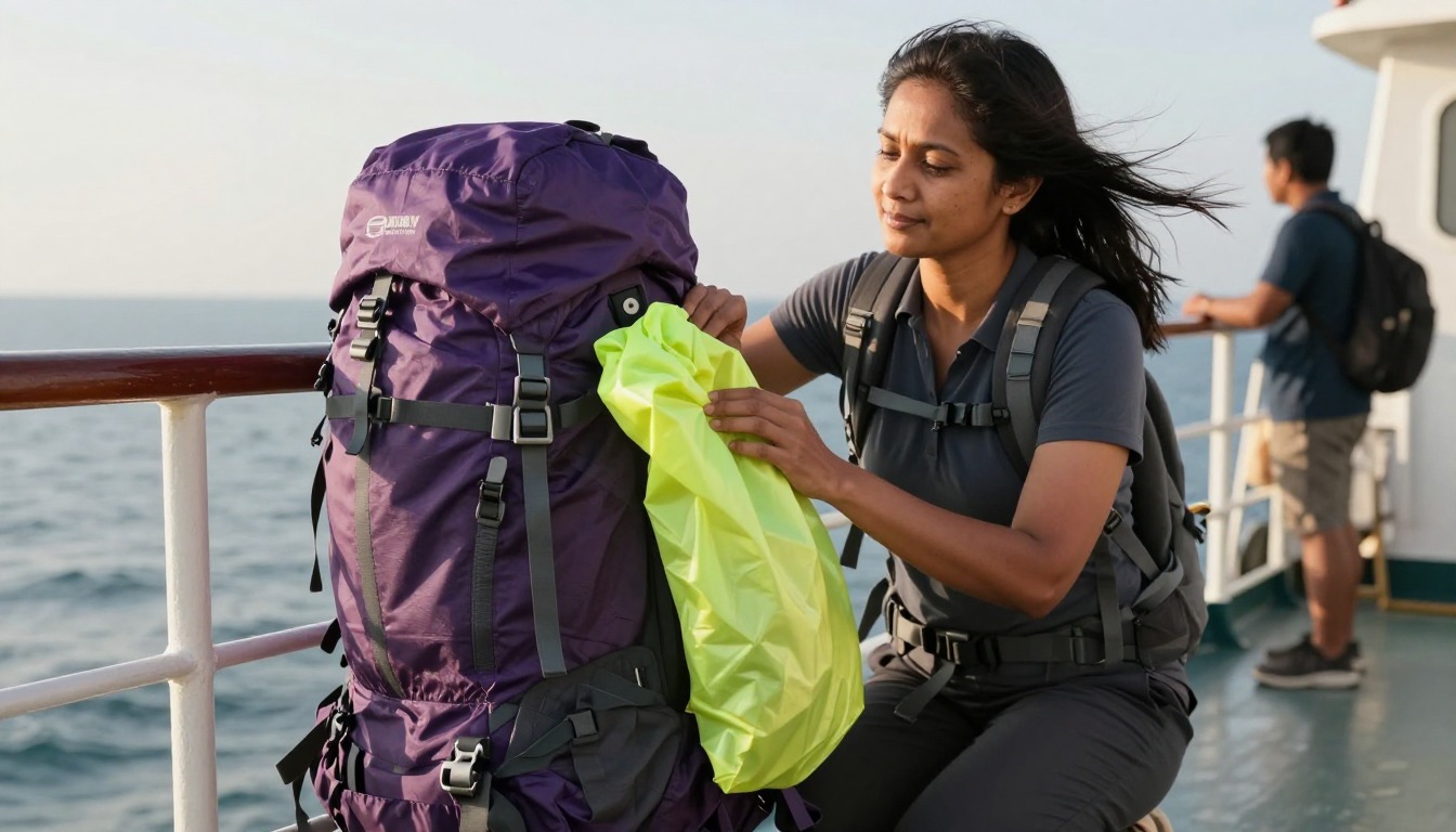 a step demonstrating: How to clean an Osprey backpack, hands and gear only, no face a step demonstrating: How to clean an Osprey backpack, hands and gear only, no face
