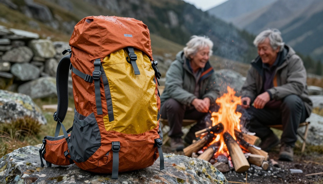 a step demonstrating: How to dry a wet backpack, hands and gear only, no face a step demonstrating: How to dry a wet backpack, hands and gear only, no face