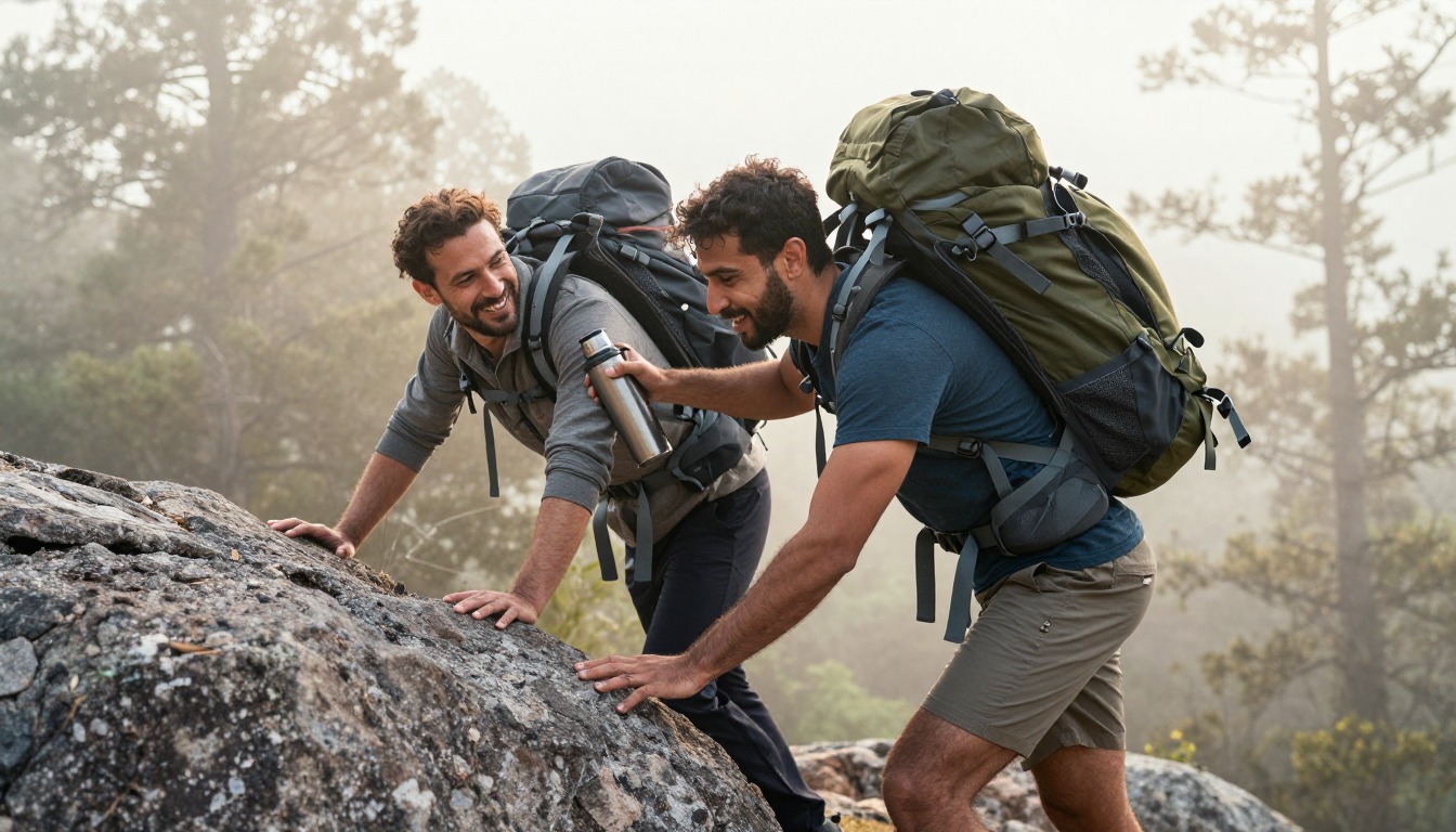a step demonstrating: How do you measure torso length for a backpack, hands and gear only, no face a step demonstrating: How do you measure torso length for a backpack, hands and gear only, no face