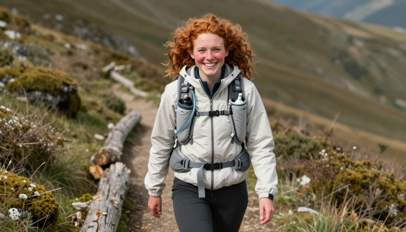 a step demonstrating: How to reproof a backpack, hands and gear only, no face