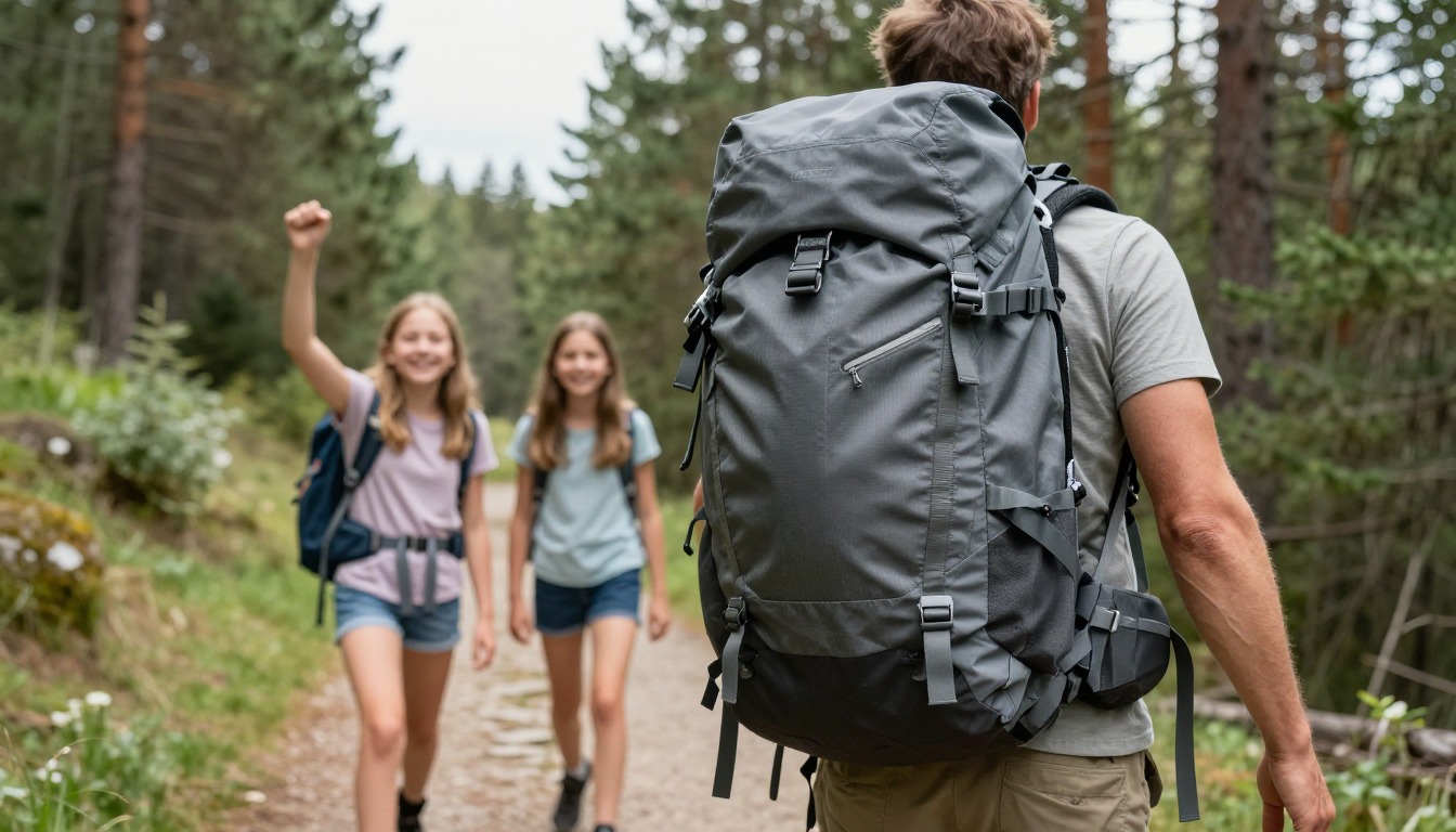 a clear illustrative close-up answering: What does liters mean in backpacks
