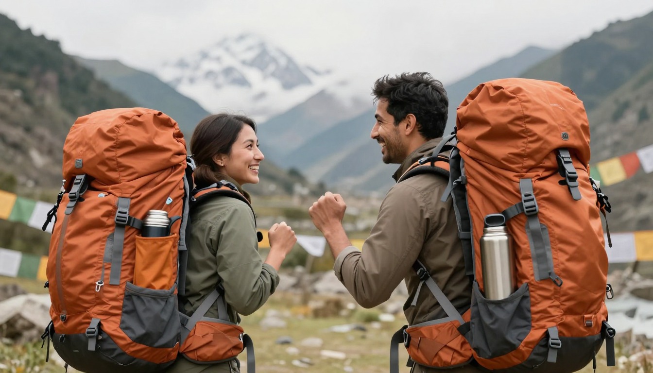 an image illustrating: What size backpack for a five-day trek
