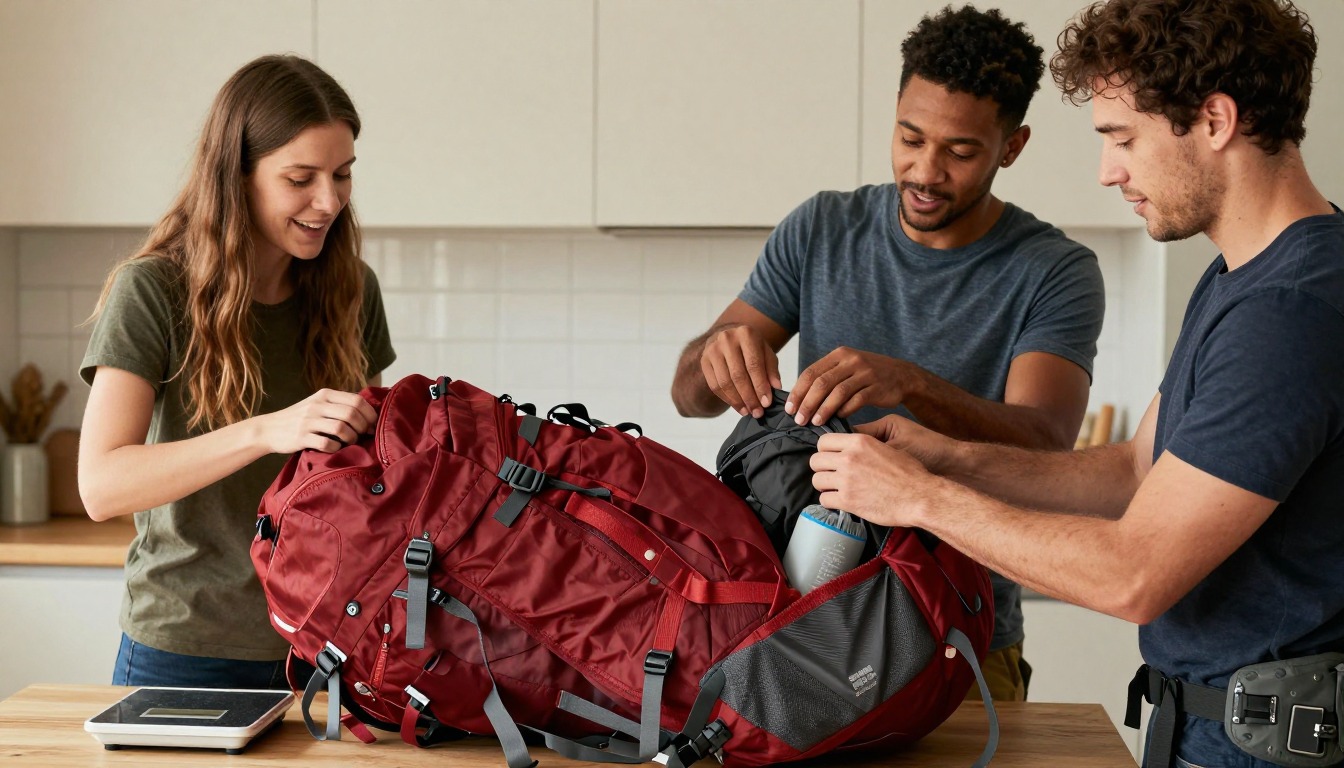 an image illustrating: What size backpack for weekend hiking