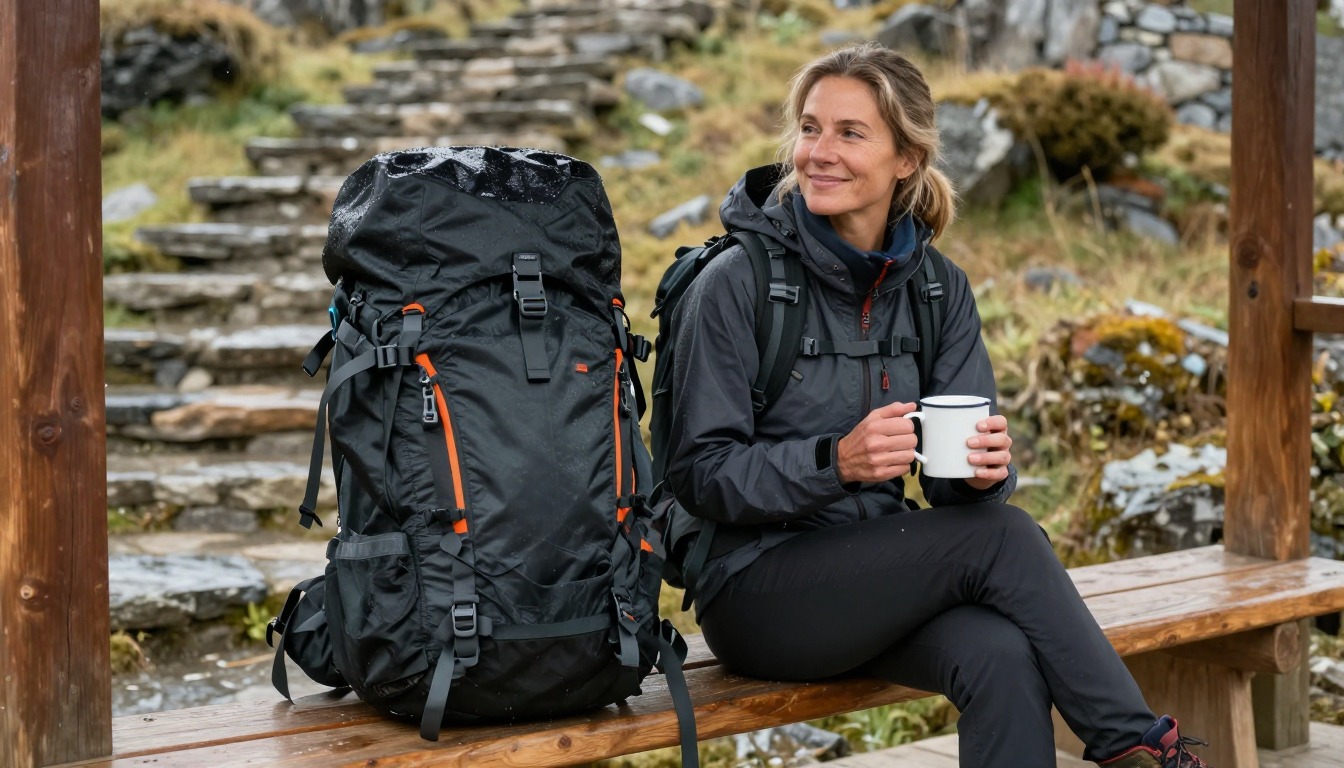 the right backpack for rainy hikes, chosen and shown in real use on the trail