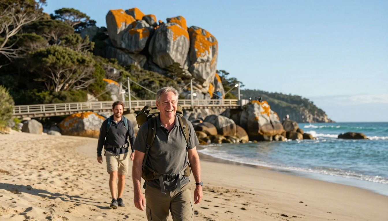 Illustration of the trail at Abel Tasman Coast Track