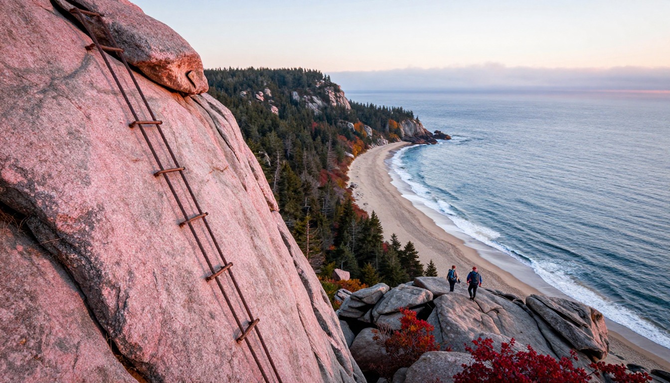 Illustration evoking Acadia National Park