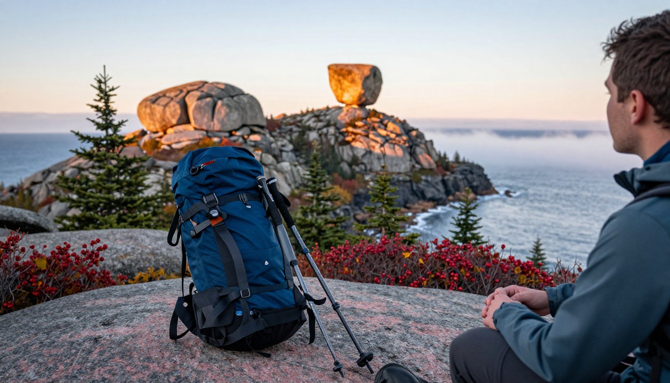 Illustrative detail from Acadia National Park