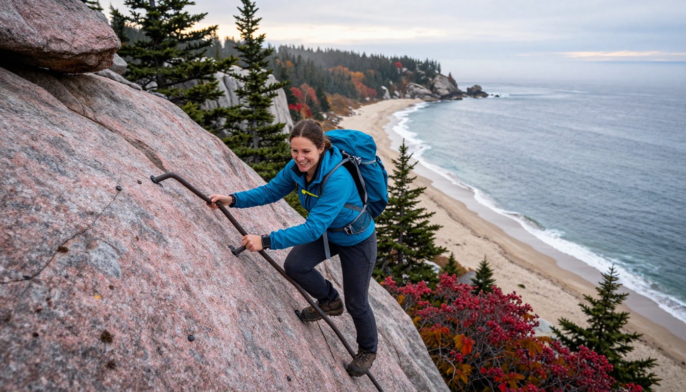 Illustration capturing a moment at Acadia National Park