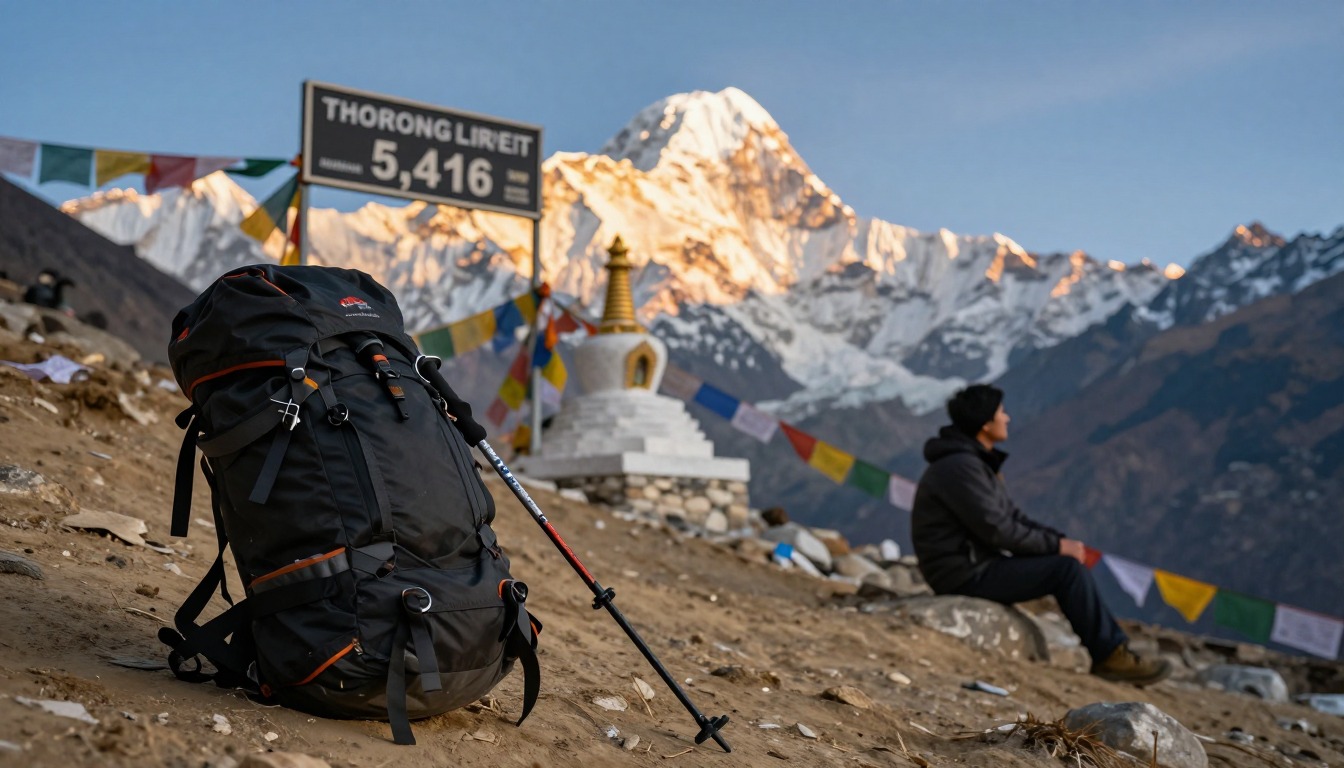 Illustrative detail from Annapurna Circuit — Thorong La