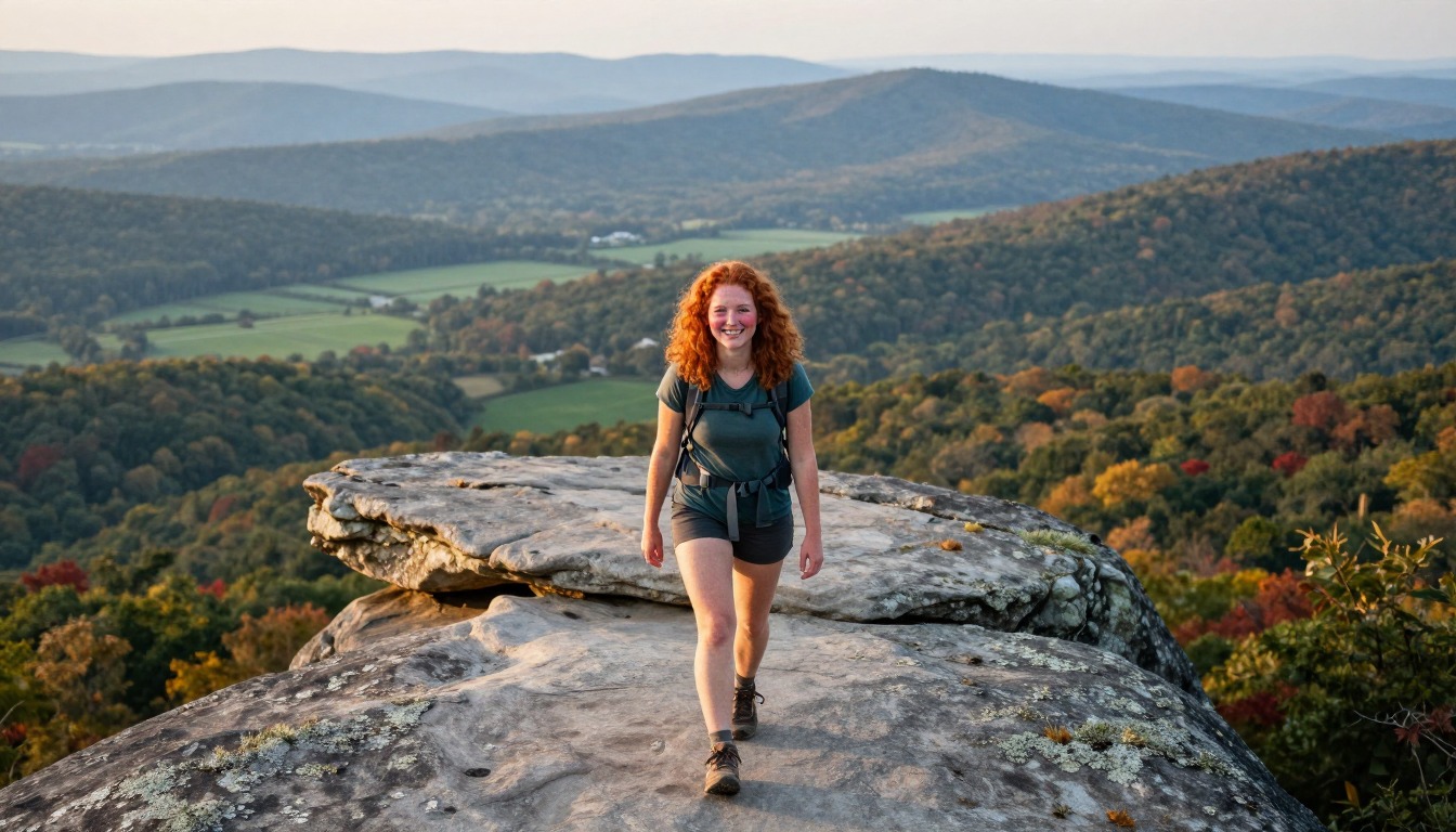 Illustration of the trail at Appalachian Trail — McAfee Knob