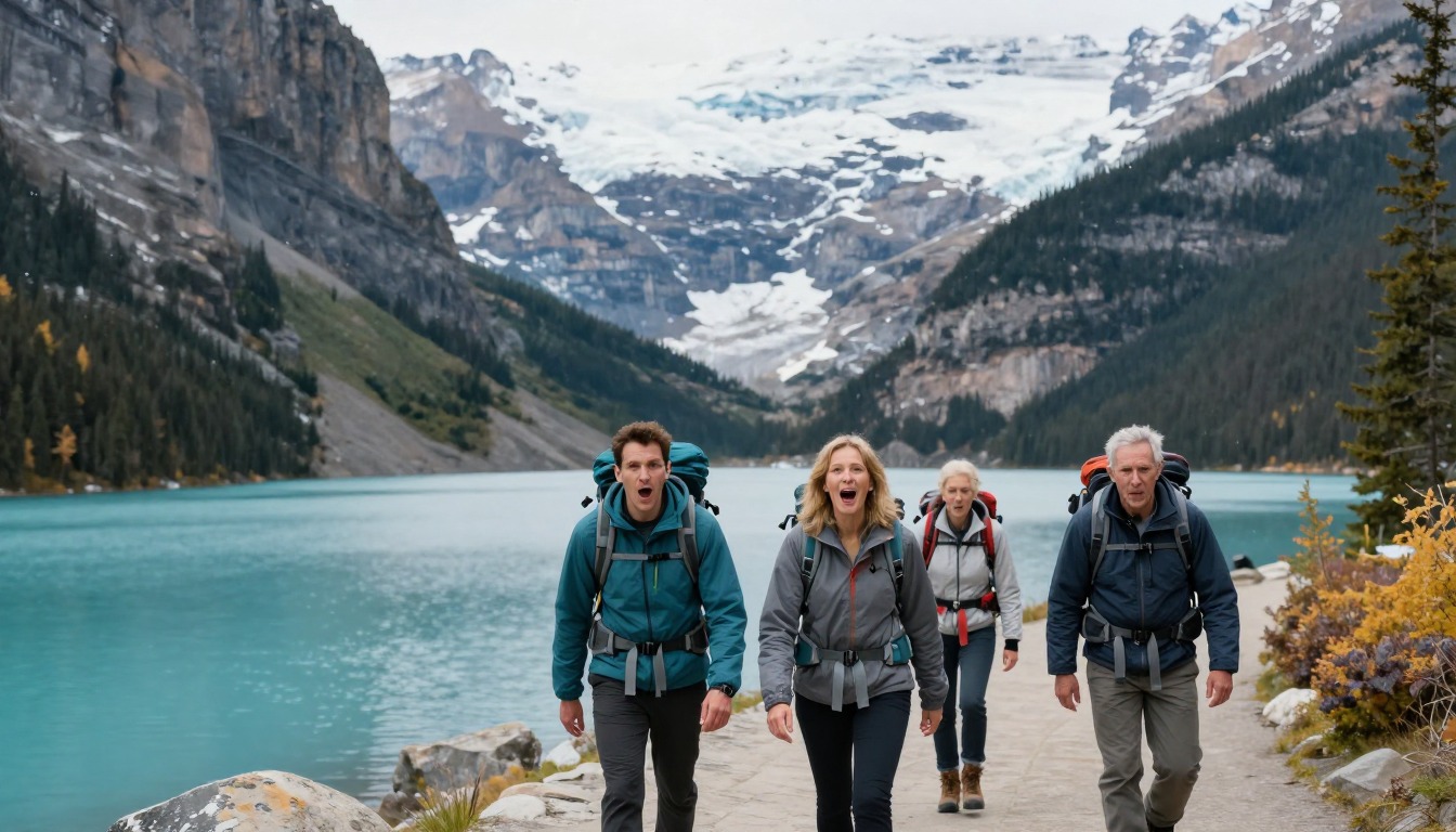 Illustration of the trail at Banff — Plain of Six Glaciers & Lake Louise