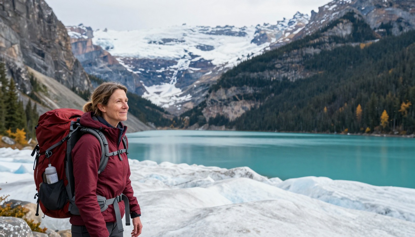 Illustration capturing a moment at Banff — Plain of Six Glaciers & Lake Louise