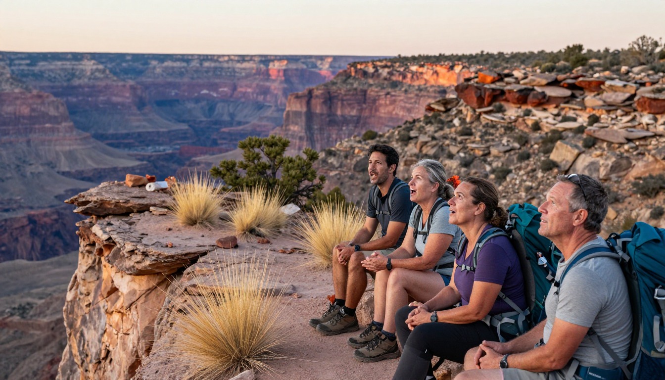 Illustration capturing a moment at Big Bend — South Rim & Chisos