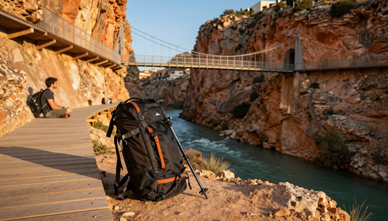Illustrative detail from Caminito del Rey — El Chorro