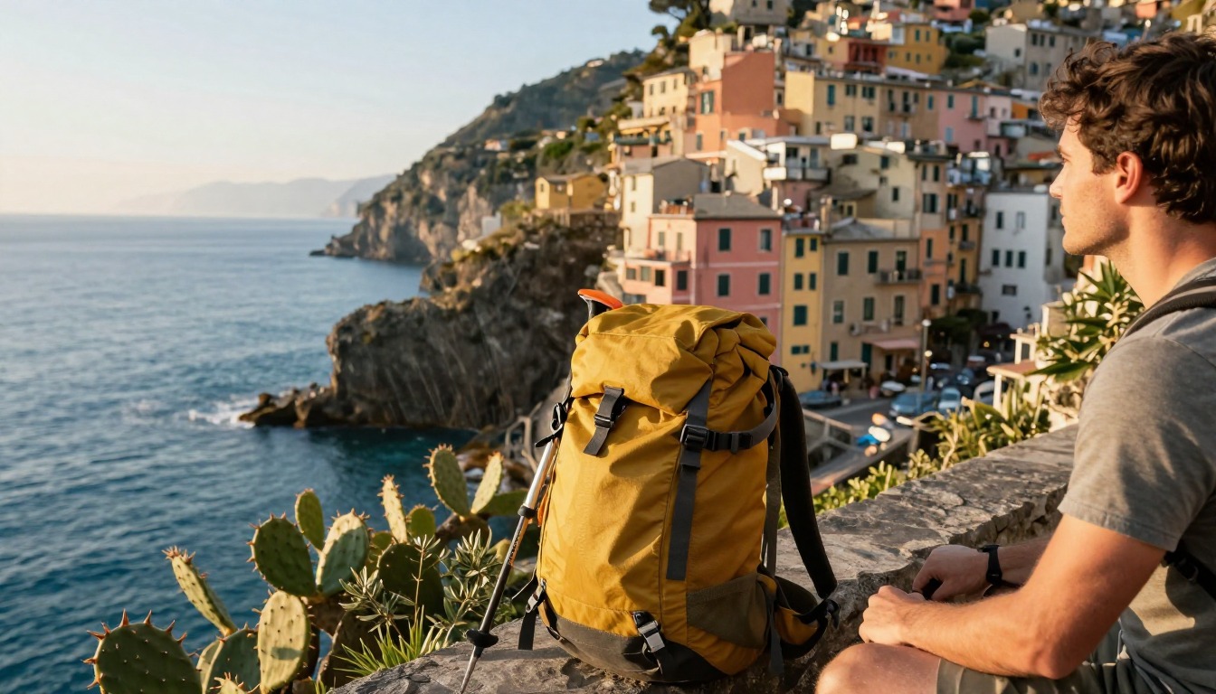 Illustrative detail from Cinque Terre — Sentiero Azzurro