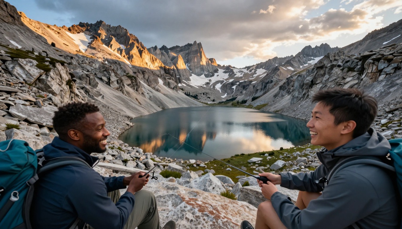 Illustration capturing a moment at CDT — Wind River Range