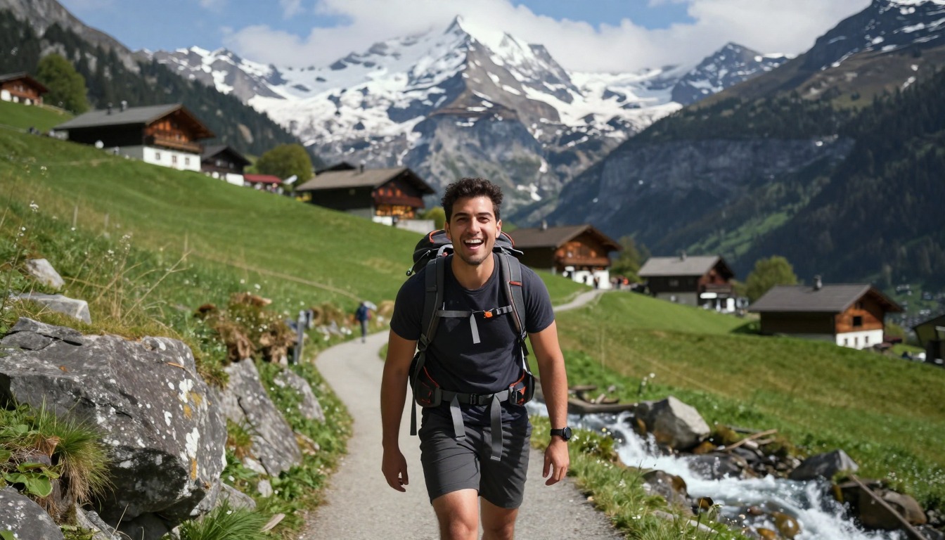 Illustration of the trail at Eiger Trail — Grindelwald