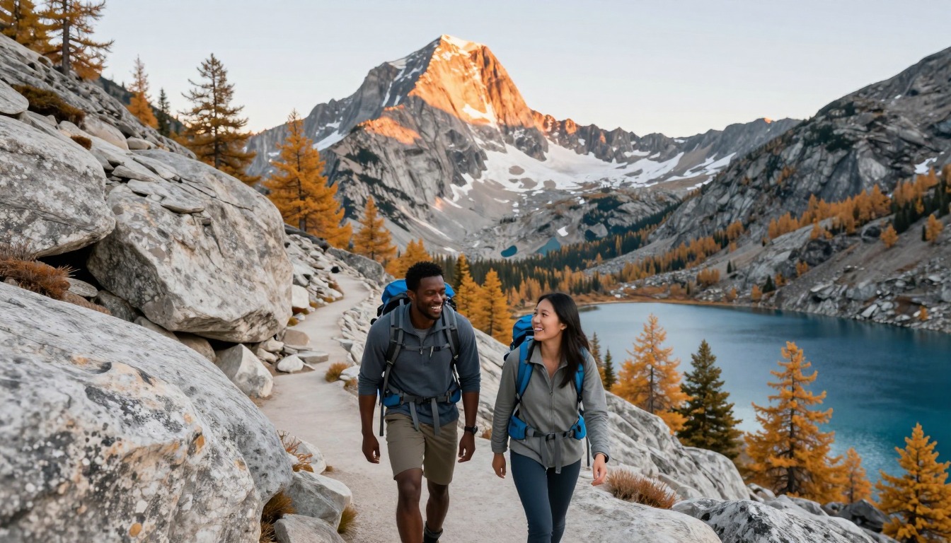 Illustration of the trail at The Enchantments