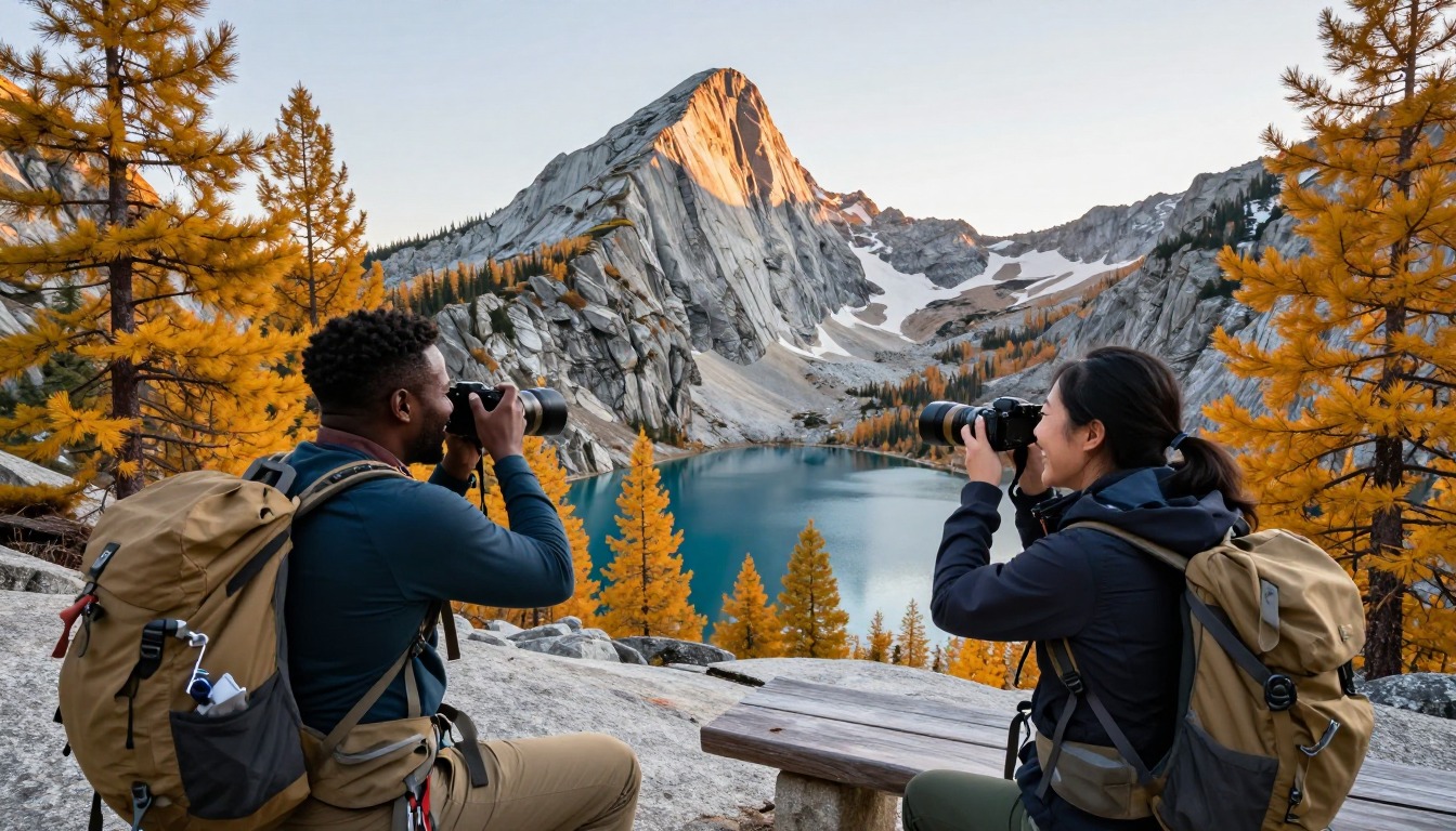 Illustration capturing a moment at The Enchantments