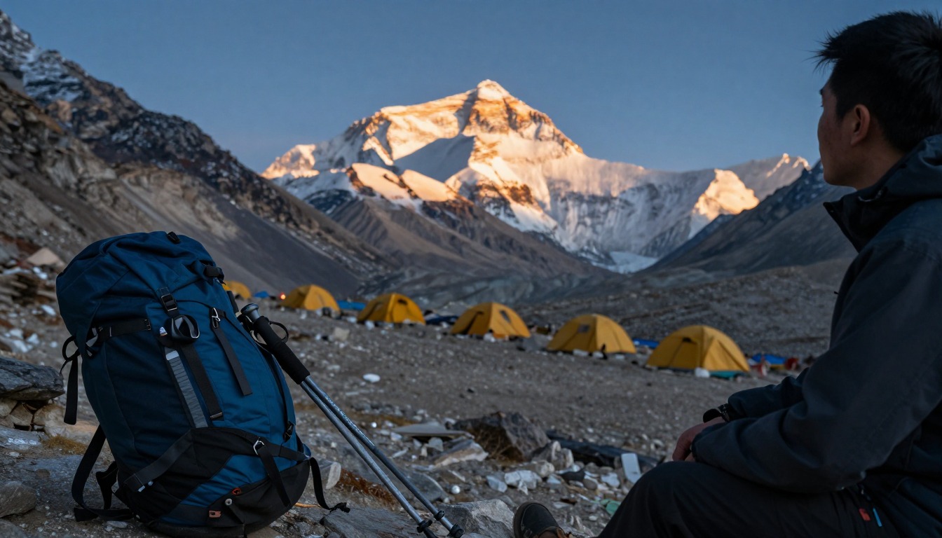 Illustrative detail from Everest Base Camp — Gorak Shep & Kala Patthar