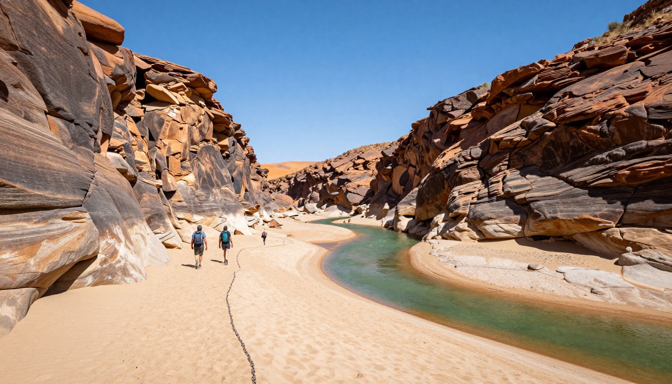 Illustration evoking Fish River Canyon Trail