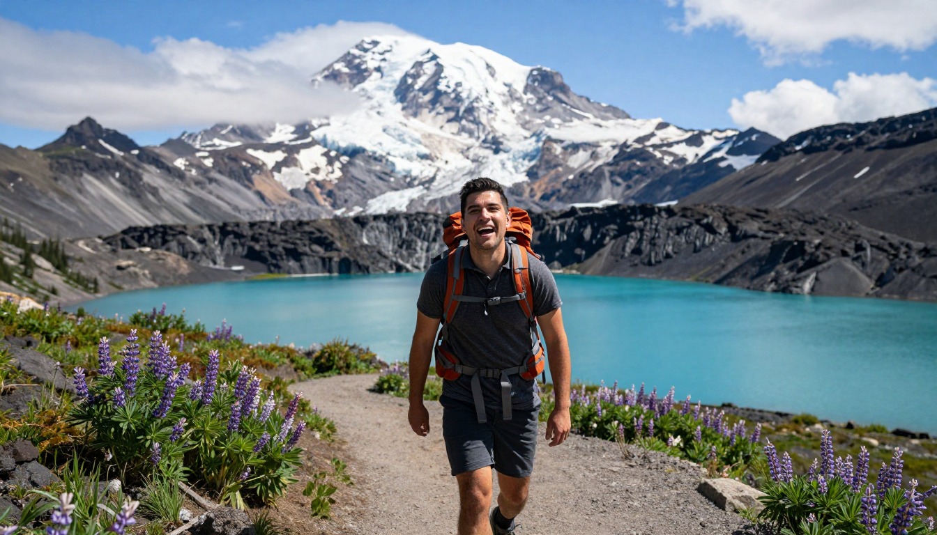 Illustration of the trail at Garibaldi Lake & Panorama Ridge