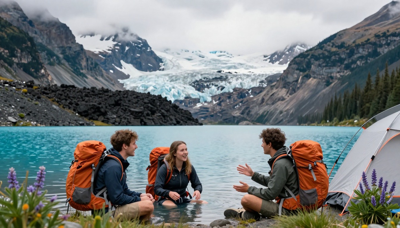 Illustration capturing a moment at Garibaldi Lake & Panorama Ridge