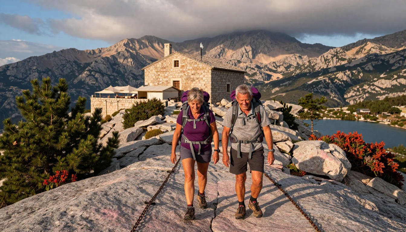Illustration of the trail at GR20 — Corsica