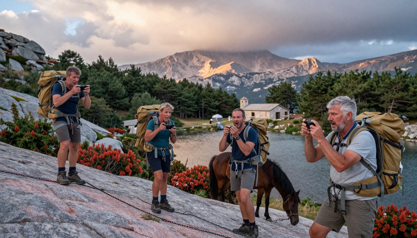 Illustration capturing a moment at GR20 — Corsica