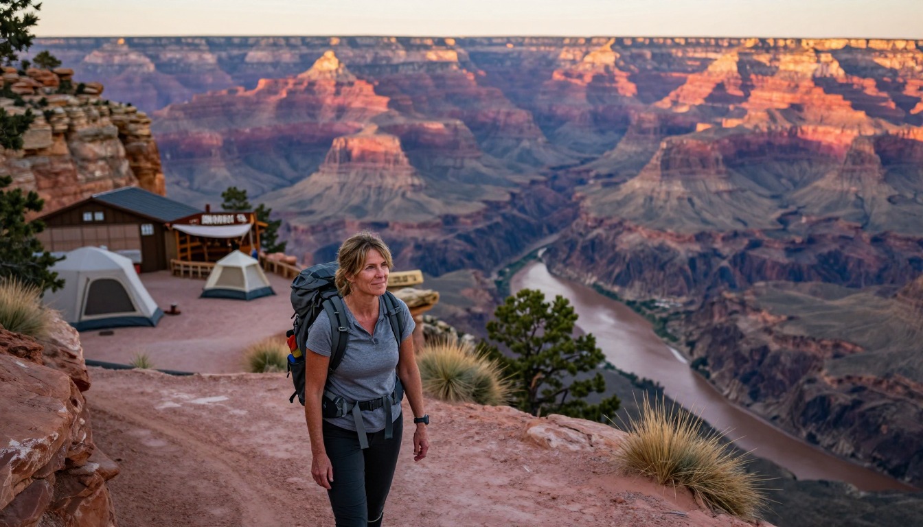 Illustration of a place to stay near Grand Canyon — Bright Angel Trail