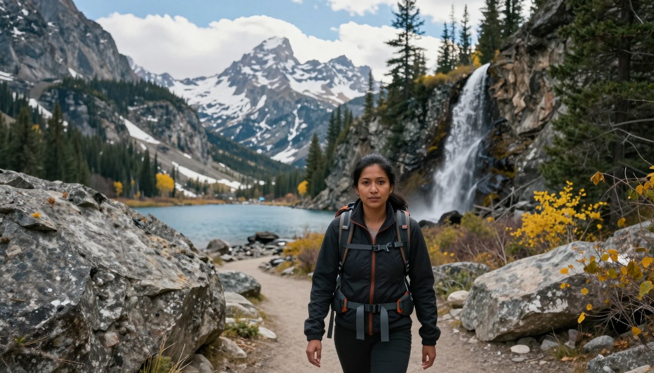 Illustration of the trail at Grand Teton — Cascade Canyon