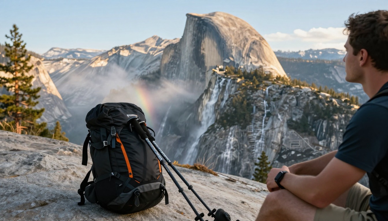 Illustrative detail from Half Dome & Yosemite Valley