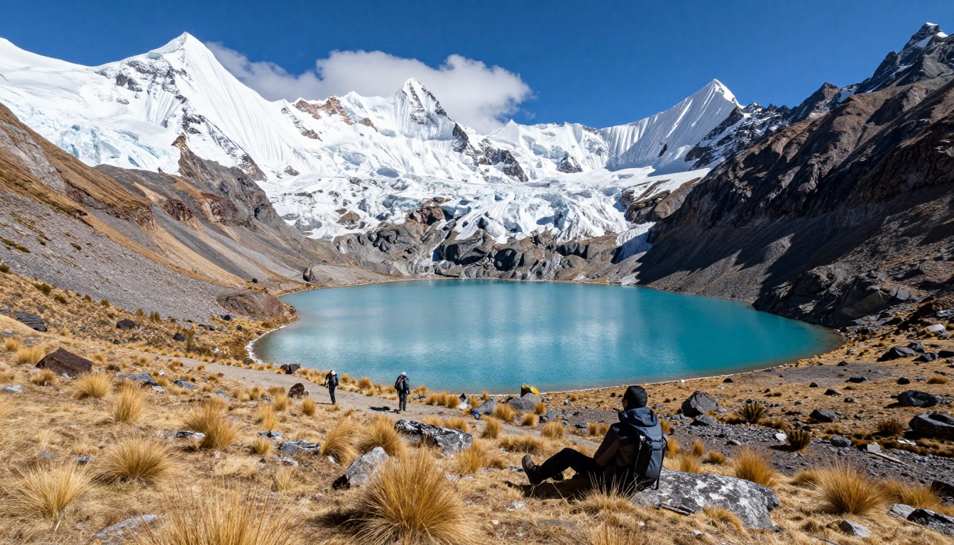 Illustration evoking Cordillera Huayhuash Circuit