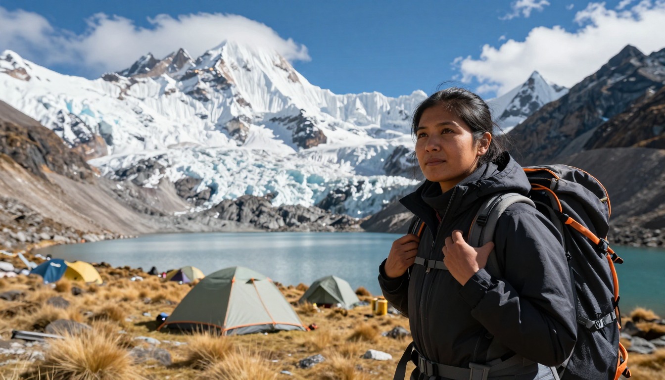 Illustration capturing a moment at Cordillera Huayhuash Circuit