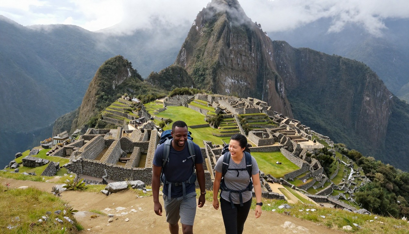 Illustration of the trail at Inca Trail to Machu Picchu